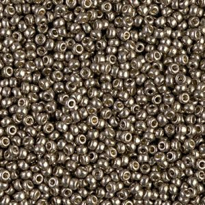 Miyuki 11-4222   11/0 Duracoat Galvanized Pewter Seed Beads - 5 or 10 gm