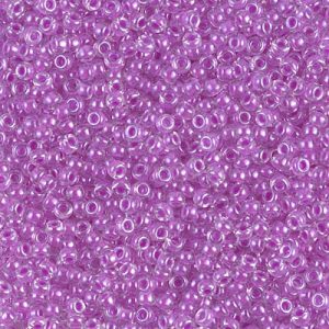 Miyuki 11-4303   11/0 Luminous Plum Crazy Lined Crystal Seed Beads - 5 or 10 gm