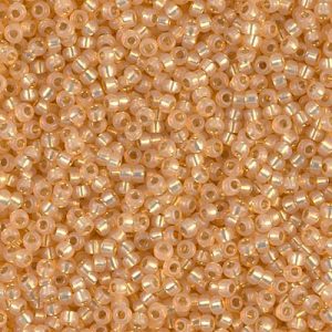 Miyuki 11-4231  11/0 Silver Lined Outside Dyed Golden Flax Alabaster Seed Beads - 5 or 10 gm