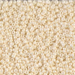 Miyuki 11-594   11/0 Cream Ceylon Seed Beads - 5 or 10 gm