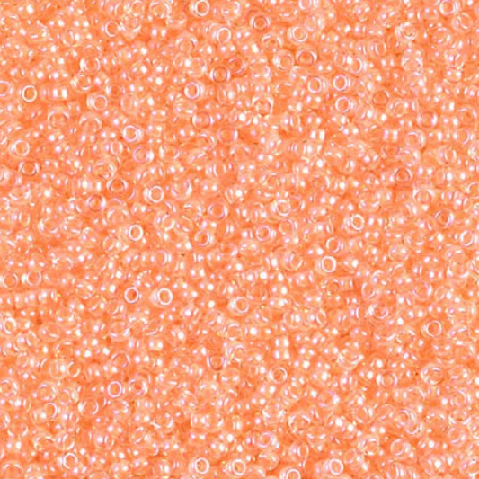 light orange tiny seed beads