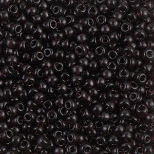 Miyuki 8-2402  8/0 Transparent Extra Dark Smoky Amethyst AB Seed Beads - 5 or 10 gm