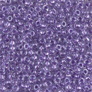 Miyuki 8-2607   8/0  Sparkle Purple Lined Crystal Seed Beads - 5 or 10 gm