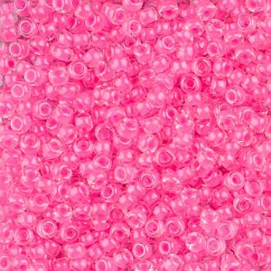 Miyuki 8-4299   8/0 Luminous Cotton Candy Lined Crystal Seed Beads - 5 or 10 gm