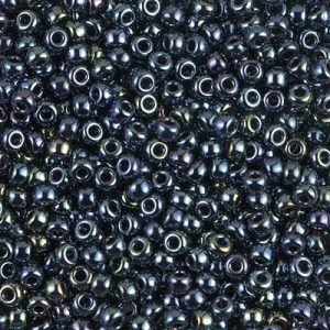 Miyuki 8-456  8/0 Gunmetal Iris Seed Beads - 5 or 10 gm