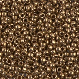 Miyuki 8-457L   8/0 Metallic Light Bronze (Like DB 22L) Seed Beads - 5 or 10 gm