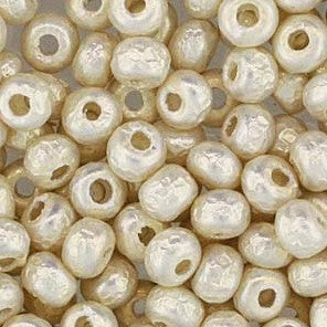 Miyuki 6-3951  6/0  Baroque Pearl White Seed Beads - 5 Grams