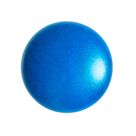 Cabochon par Puca®  18 mm Round 03000-70438  Capri Blue Pearl  Czech Bead - 1 Bead