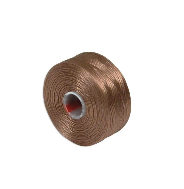 S-Lon D Tex 45 Light Copper 0.11 mm Bead Thread Bobbin  - 75 to 78 Yards