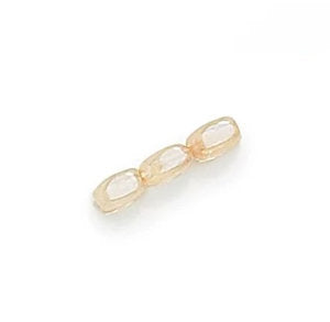 Czech 00030-14413  Crystal Champagne Glass Rice Beads, 6 x 4 mm - 50 Beads