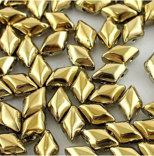 Matubo Gemduo 8 x 5 mm 00030-26440  Crystal Gold Beads- 40 Beads