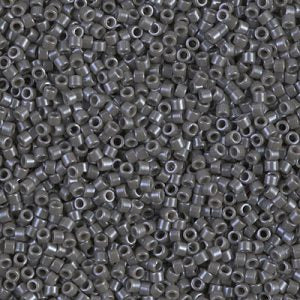 Miyuki Delica DB268  11/0 Opaque Smoke Luster Cylinder/Tube Seed Beads - 5 or 10 gm