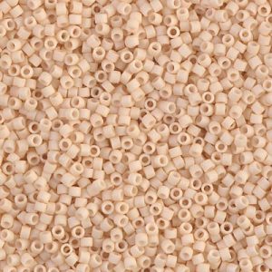 Miyuki Delica DB353 / DB0353  11/0 Matte Opaque Dark Cream Cylinder/Tube Beads - 5 or 10 gm