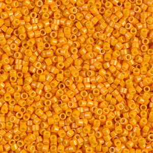 Miyuki Delica DB651  11/0 Outside Dyed Opaque Squash Cylinder/Tube Beads - 5 or 10 gm