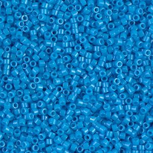 Miyuki Delica DB659 / DB0659  11/0 Dyed Opaque Capri Blue Cylinder/Tube Beads - 5 or 10 gm