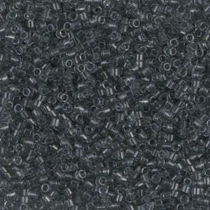 Miyuki Delica DB708 / DB0708 11/0 Transparent Gray Cylinder/Tube Beads - 5 or 10 gm