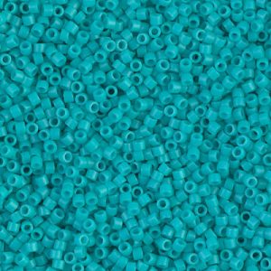 Miyuki Delica DB793 / DB0793  11/0 Matte Opaque Turquoise Cylinder/Tube Beads - 5 or 10 gm