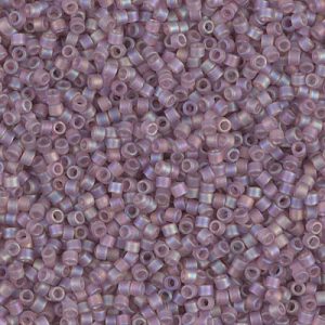 Miyuki Delica DB857 / DB0857  11/0 Matte Transparent Smoky Amethyst AB Cylinder/Tube Beads - 5 or 10 gm