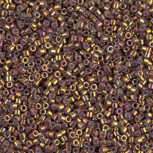 Miyuki Delica DB1010 Metallic Earth Batik Luster Cylinder/Tube Beads - 5 or 10 gm