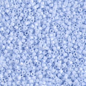 Miyuki Delica DB1497   11/0 Opaque Light Sky Blue Cylinder/Tube Beads - 5 or 10 gm