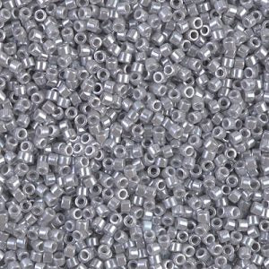 Miyuki Delica DB1570  11/0 Opaque Ghost Gray Luster Seed Beads - 5 or 10 gm