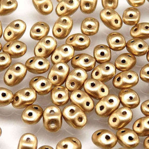 Matubo Miniduo  00030-01710  Crystal Bronze Pale Gold Beads - 5 or 10 gm