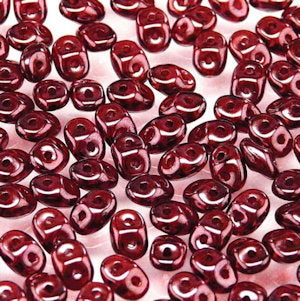 Matubo Miniduo  90080-15726  Vega on Ruby Beads - 5 or 10 gm