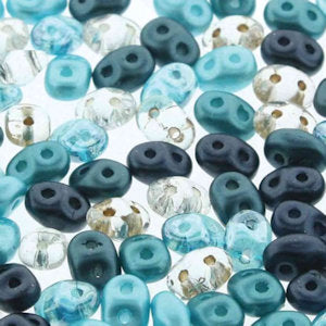 Matubo Superduo  Mix152  Caribbean Seas Beads - 5 or 10 gm