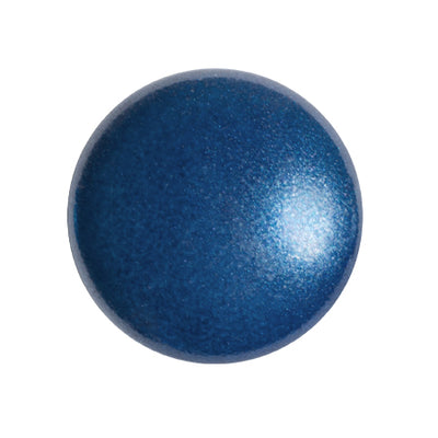 Cabochon par Puca® 18 mm Rond 03000-70036 Perle Tchèque Perle Bleu Foncé - 1 Perle