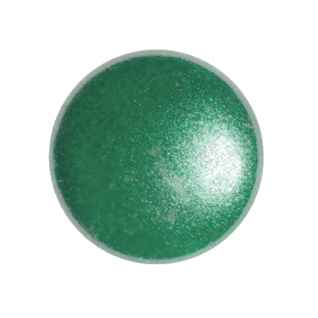 Cabochon par Puca® 18 mm Rond 03000-70055 Perle Tchèque Perle Vert Foncé - 1 Perle