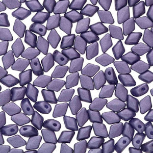 Matubo Mini Gemduo 6 x 4 mm 02010-29425  Matte Metallic Violet Beads - 5 gm