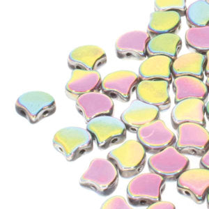 Matubo Ginko 7.5 mm  23980-28103  Full Vitrail Glass Beads - 30 Beads