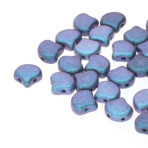 Matubo Ginko 7.5 mm 23980-94105  Polychrome Blueberry Glass Beads - 30 Beads