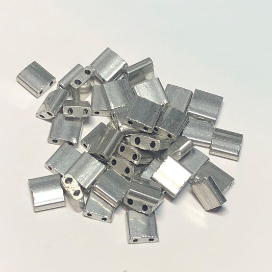 Miyuki  Tila TL-194  5 x 5 mm  Palladium Plated  Beads - 5 or 10 gm