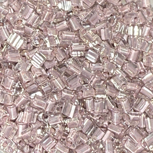 TOHO  TG-11-353 2 mm 11/0 Lavender Lined Crystal Triangle Beads - 5 gm