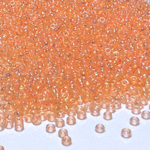 Preciosa Czech 41184  11/0  Translucent Solgel Peach Rainbow Seed Beads - 5 or 10 gm