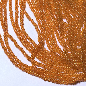 Preciosa Czech 81060  11/0  Transparent Light Orange Rainbow Seed Beads - 5 or 10 gm