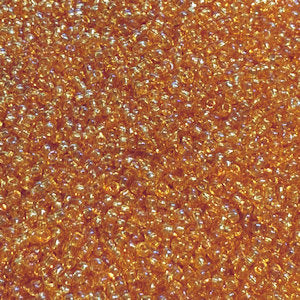 Preciosa Czech 11050  11/0  Transparent Topaz Rainbow Seed Beads - 5 or 10 gm