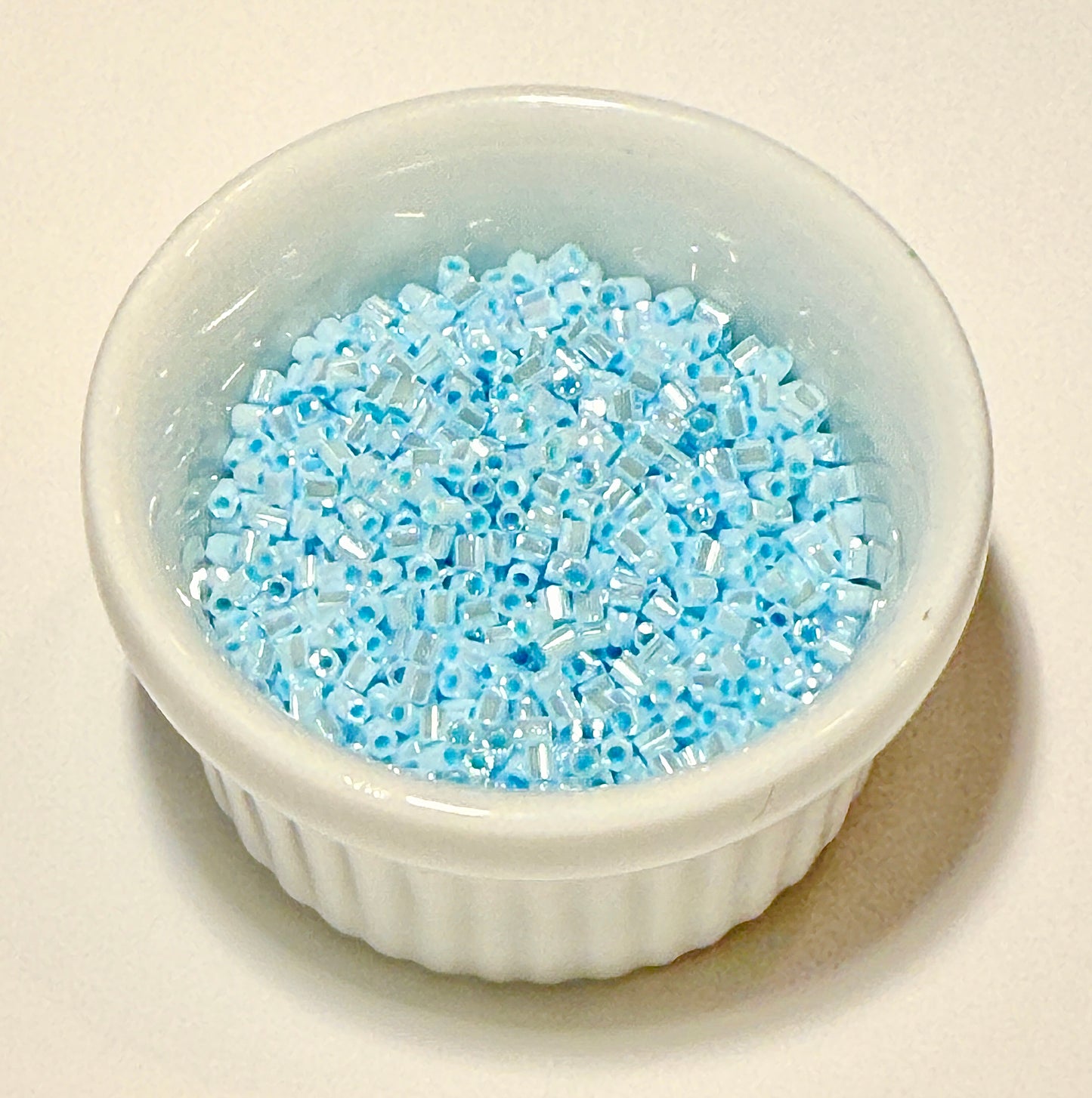 Miyuki 11C-430  Two Cut 11/0  Opaque Sky Blue Hex Seed Beads - 5 or 10 gm