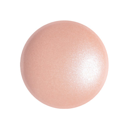 Cabošon par Puca® 18 mm kulatý 03000-70686 Light Peach Pearl Český korálek - 1 korálek