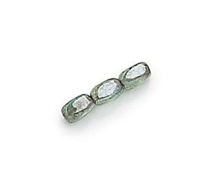 Czech 20320-65431 Lumi Green Glass Rice Beads, 6 x 4 mm - 50 Beads