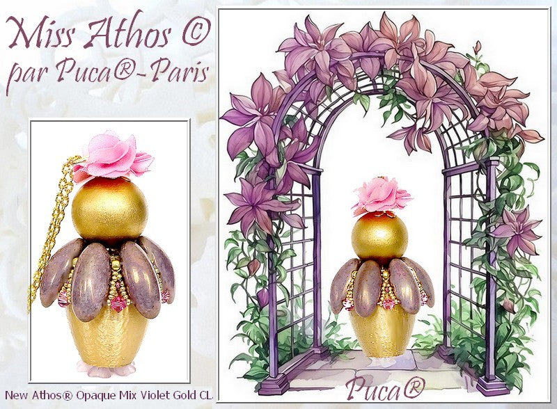 "Miss Athos"© Pendant par Puca® Free Beading Pattern