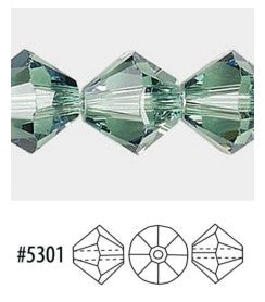 Swarovski 5301 Erinite Perles toupies en cristal à facettes, 4 mm, 18 perles