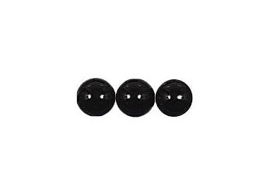 Czech Black Coated Round Glass Beads, 4 mm - 30 Beads