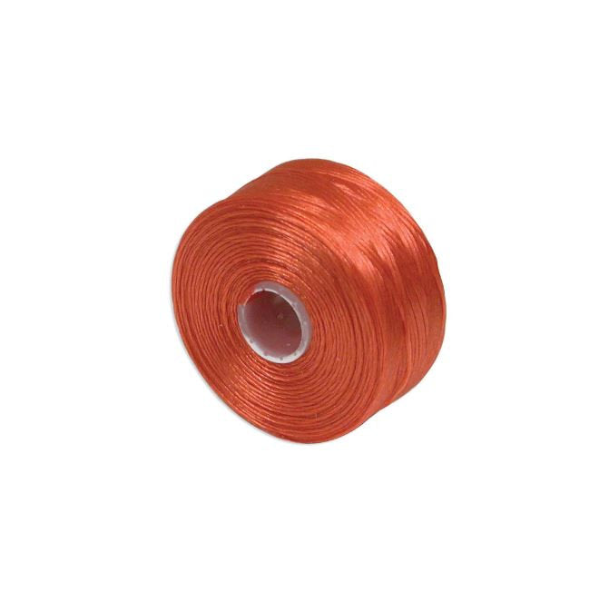 S-Lon D Tex 45 Orange 0.11 mm Bead Thread Bobbin  - 75 to 78 Yards