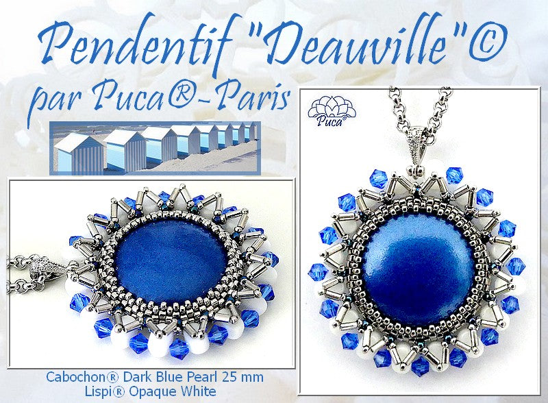 "Deauville"© Pendant par Puca® Free Beading Pattern