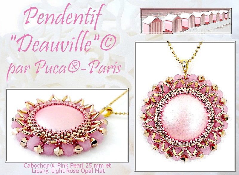 "Deauville"© Pendant par Puca® Free Beading Pattern