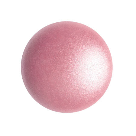 Cabochon par Puca® 18 mm Rond 03000-70012 Perle Tchèque Perle Rose - 1 Perle