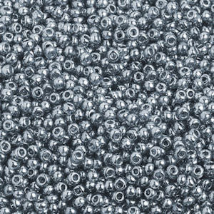 Preciosa Czech 46010  11/0  Black Diamond Luster Seed Beads - 5 or 10 gm