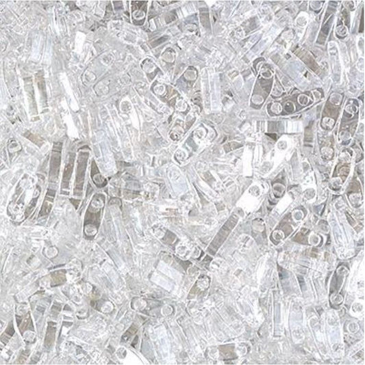 Miyuki Quarter Tila QTL-160 Perles de cristal transparentes 5 x 1,2 mm - 5 ou 10 g